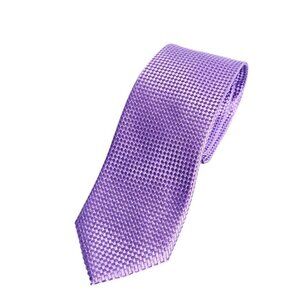 Balmain Paris Mens 100% Silk Neck Tie, Purple, Workwear, Business, Formal